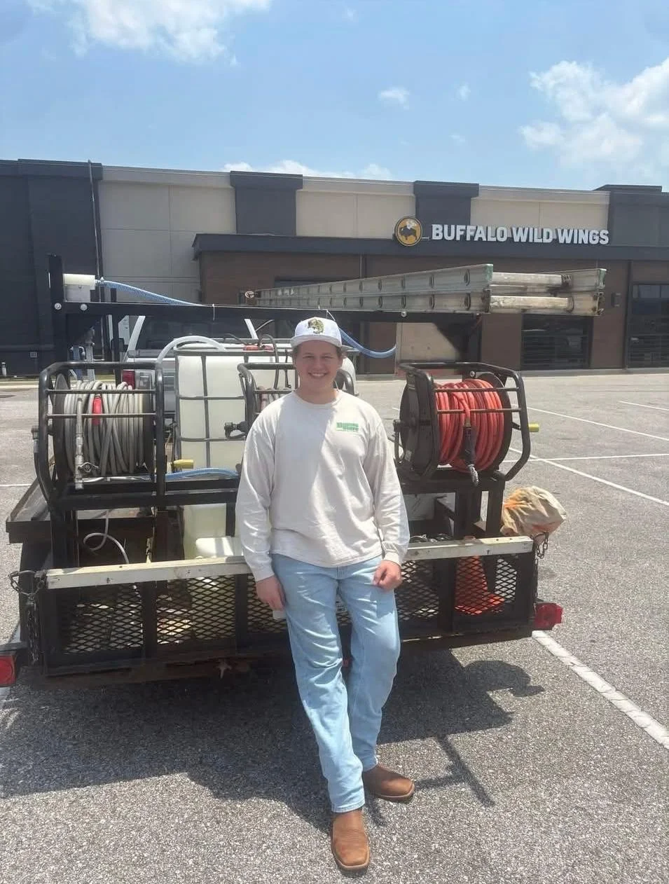 WaterBoys owner with equipment